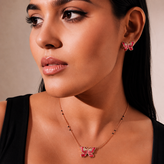 Butterfly Necklace Set