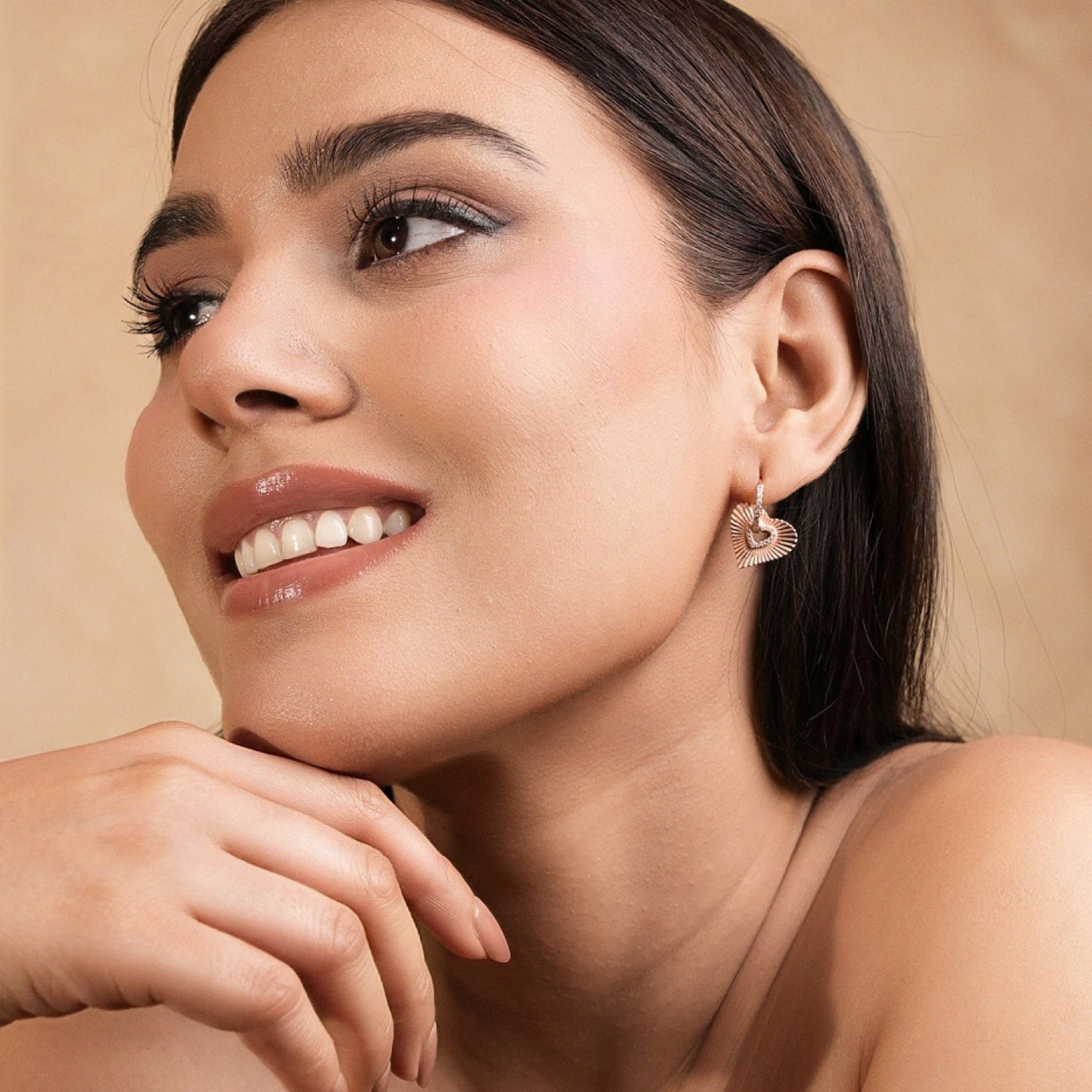 Heart Hoop Earrings