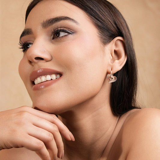 Heart Hoop Earrings