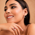 Ruby Heart Twig Ring